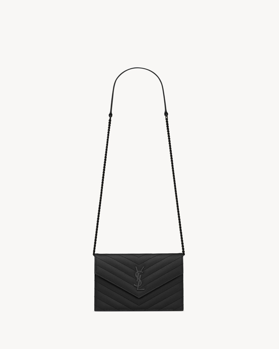 Cassandre Envelope Black Chain Wallet Saint laurent оригінал – Купити в Україні – боковий вид