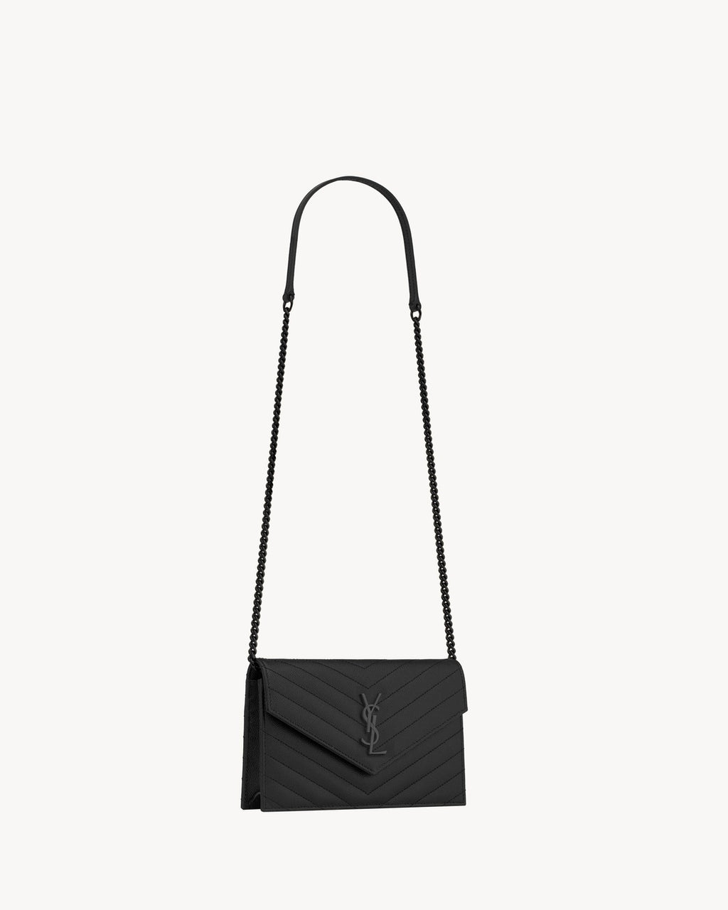 Cassandre Envelope Black Chain Wallet, Saint Laurent, photo 2