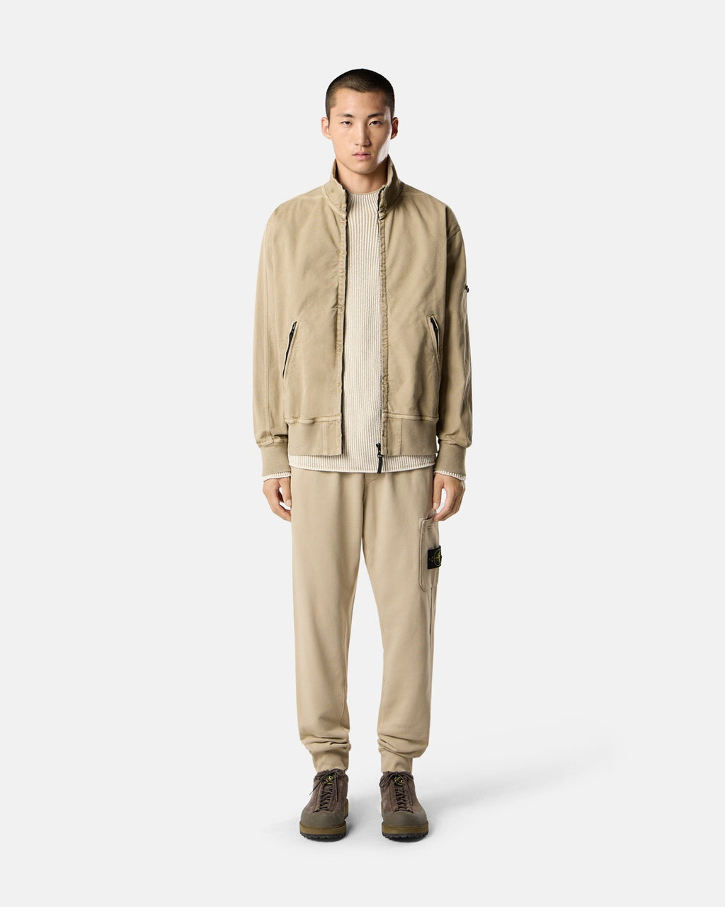 Fleece Cargo Beige Sweatpants, Stone Island, фото 4