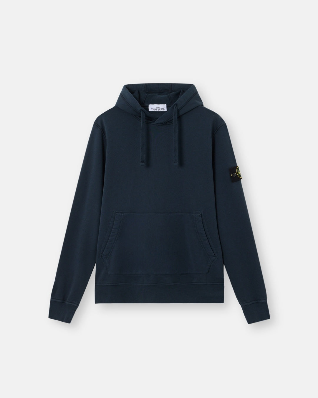 Pouch Pocket Navy Hoodie Stone island оригінал – Купити в Україні – боковий вид