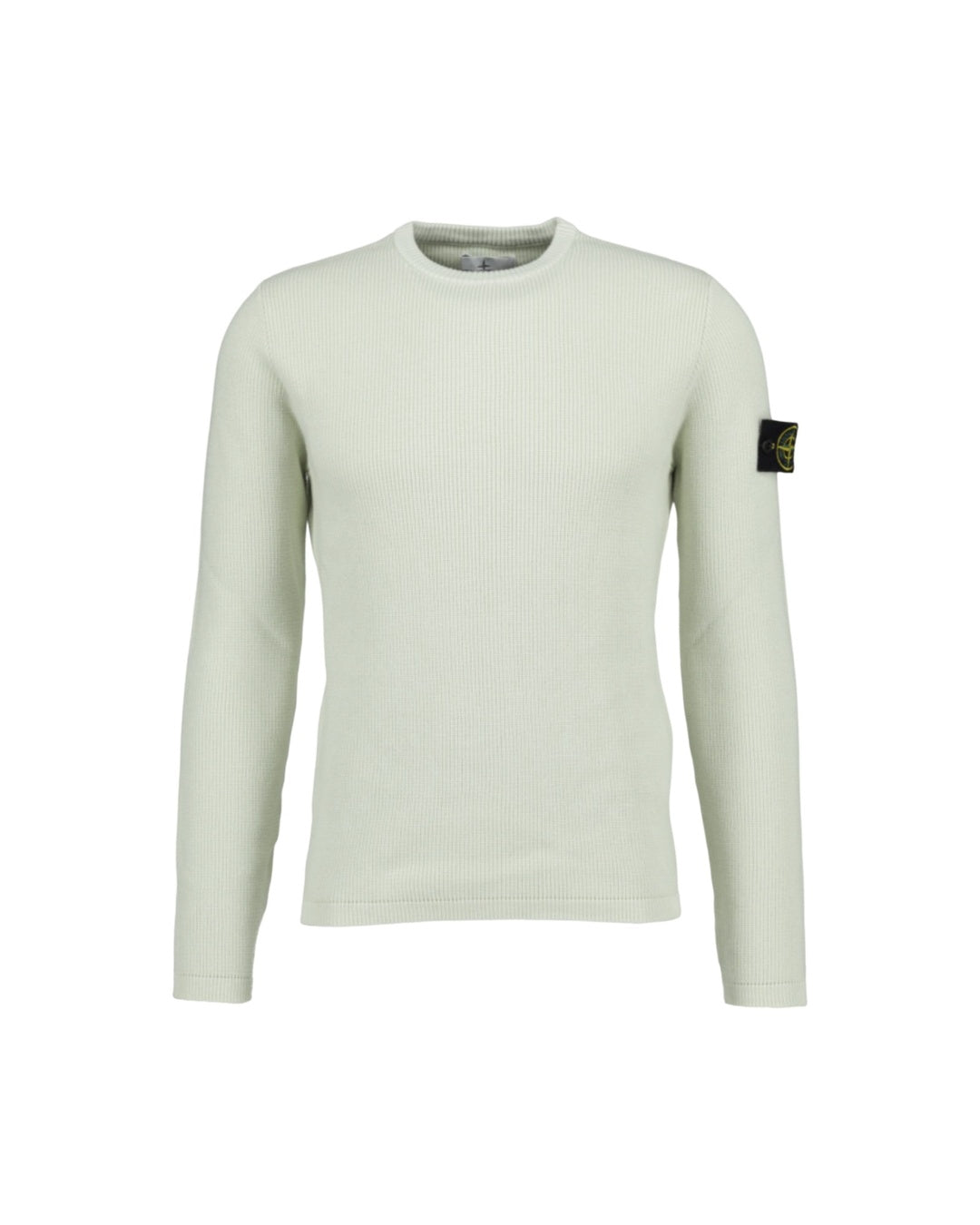 Ribbed Soft Cotton Pistachio Sweater Stone island оригінал – Купити в Україні – боковий вид