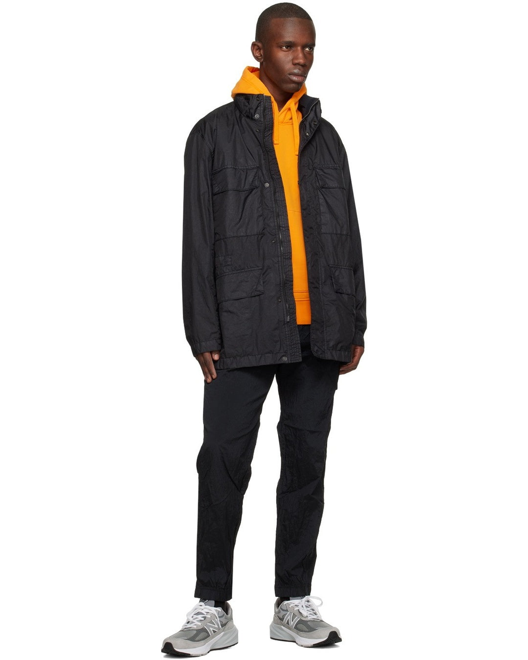Membrana 3L TC Black Field Jacket Stone island оригінал – Купити в Україні – боковий вид