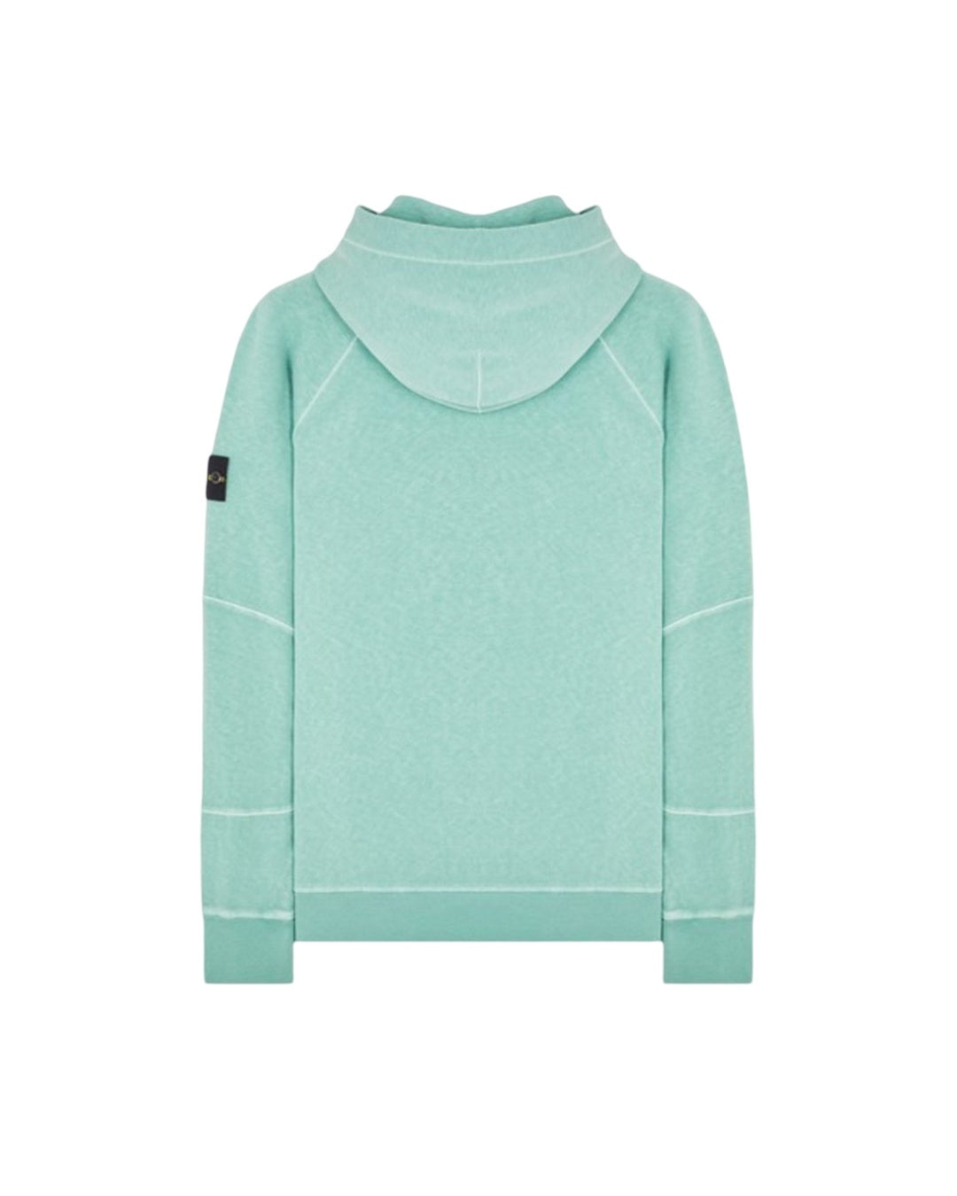 Old Effect Aqua Hooded Sweatshirt Stone island оригінал – Купити в Україні – вид ззаду
