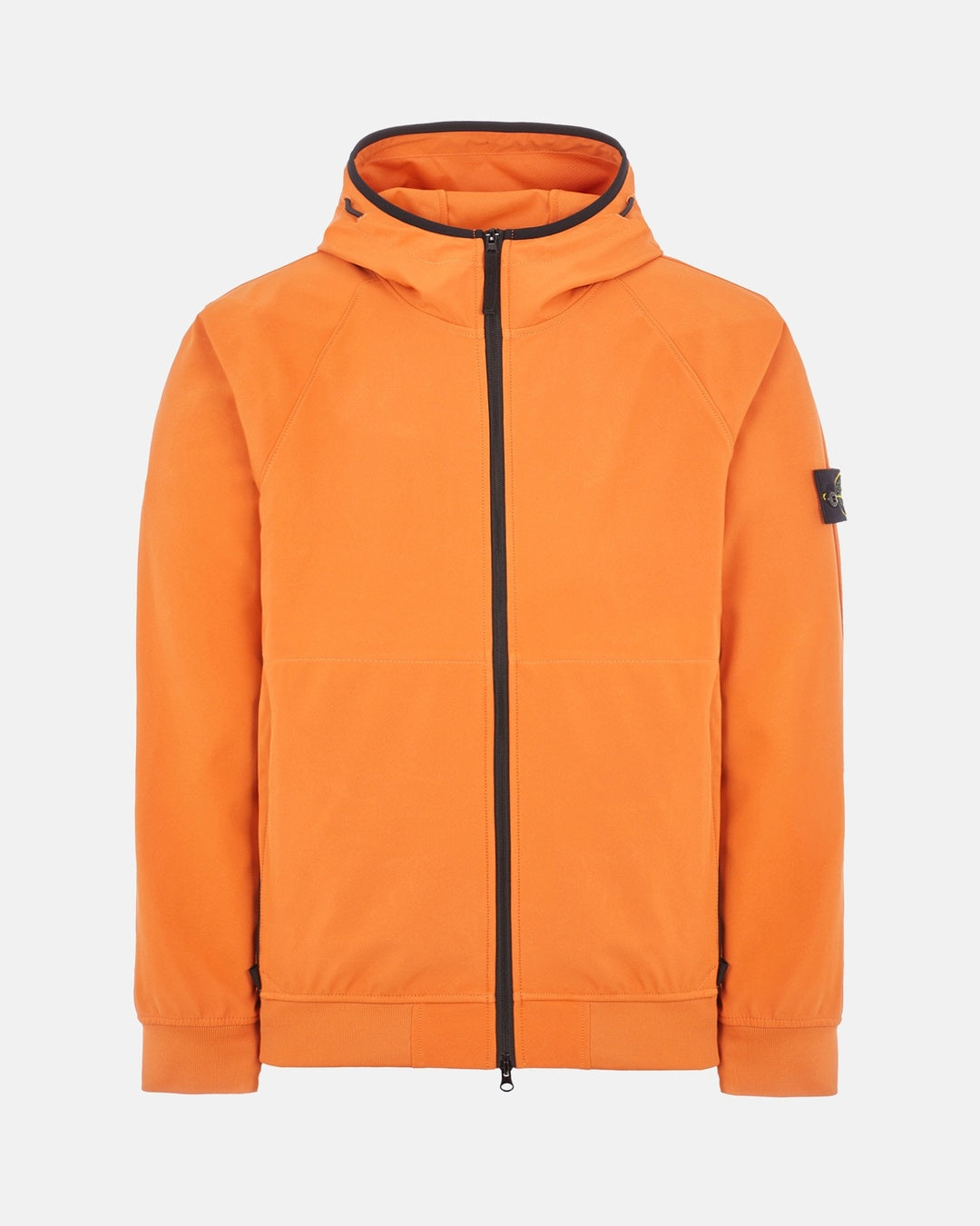 Light Soft Shell-R Orange Hooded Jacket Stone island оригінал – Купити в Україні – боковий вид