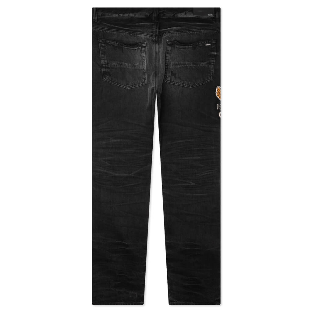 Varsity Eagle Logo Straight Jean Amiri – Гарантія оригінальності – вид ззаду