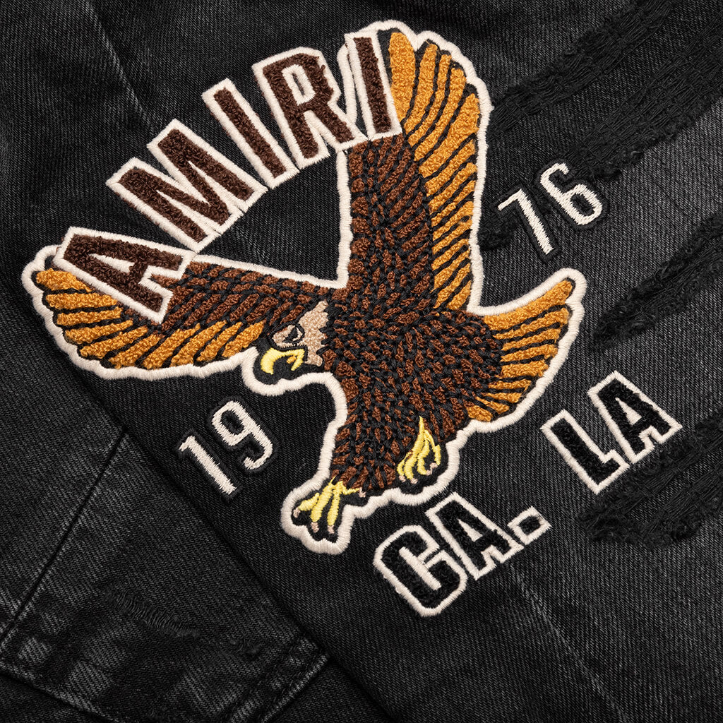 Varsity Eagle Logo Straight Jean Amiri – Гарантія оригінальності – збільшений вид