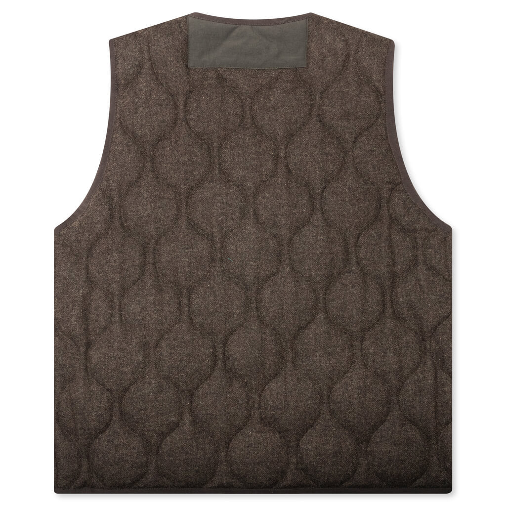 Wool Herringbone Quilted Vest Comme des garcons – Гарантія оригінальності – вид ззаду