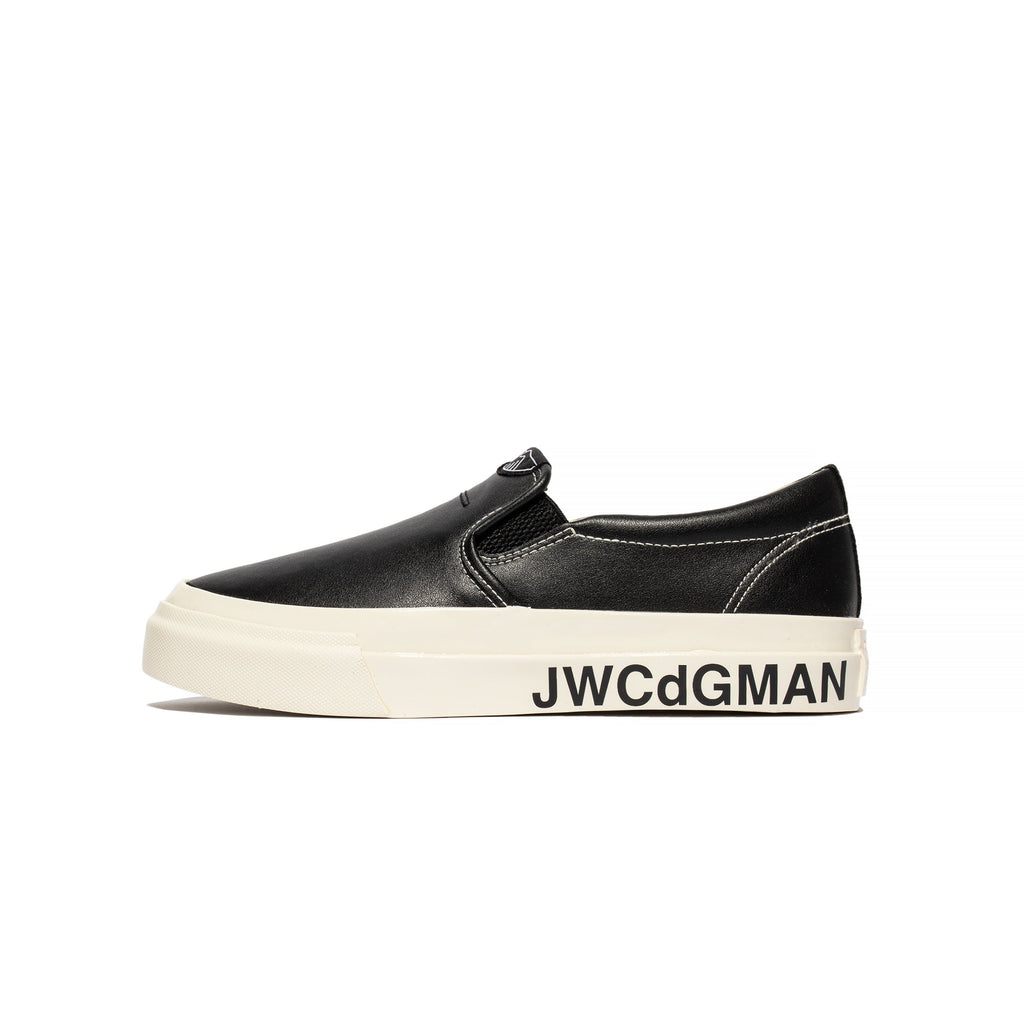 Junya Watanabe Man X Stepney Workers Club Leather Slip On Shoes Black Comme des garcons оригінал – Купити в Україні – боковий вид