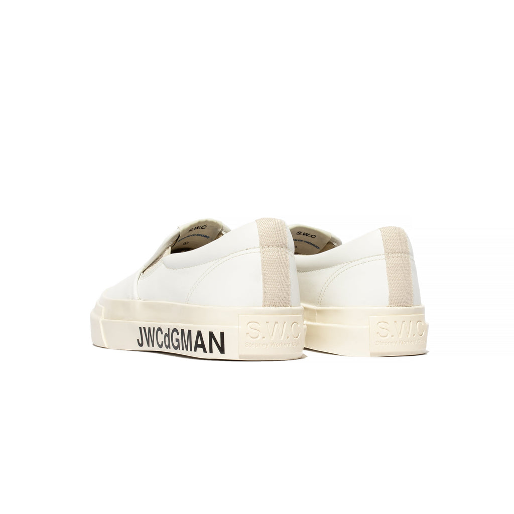 Junya Watanabe Man X Stepney Workers Club Leather Slip On Shoes White Comme des garcons оригінал – Купити в Україні – детальний вид
