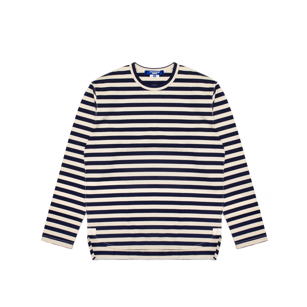 Junya Watanabe MAN Crewneck Striped Tee COMME DES GARCONS – Гарантія оригінальності – боковий вид