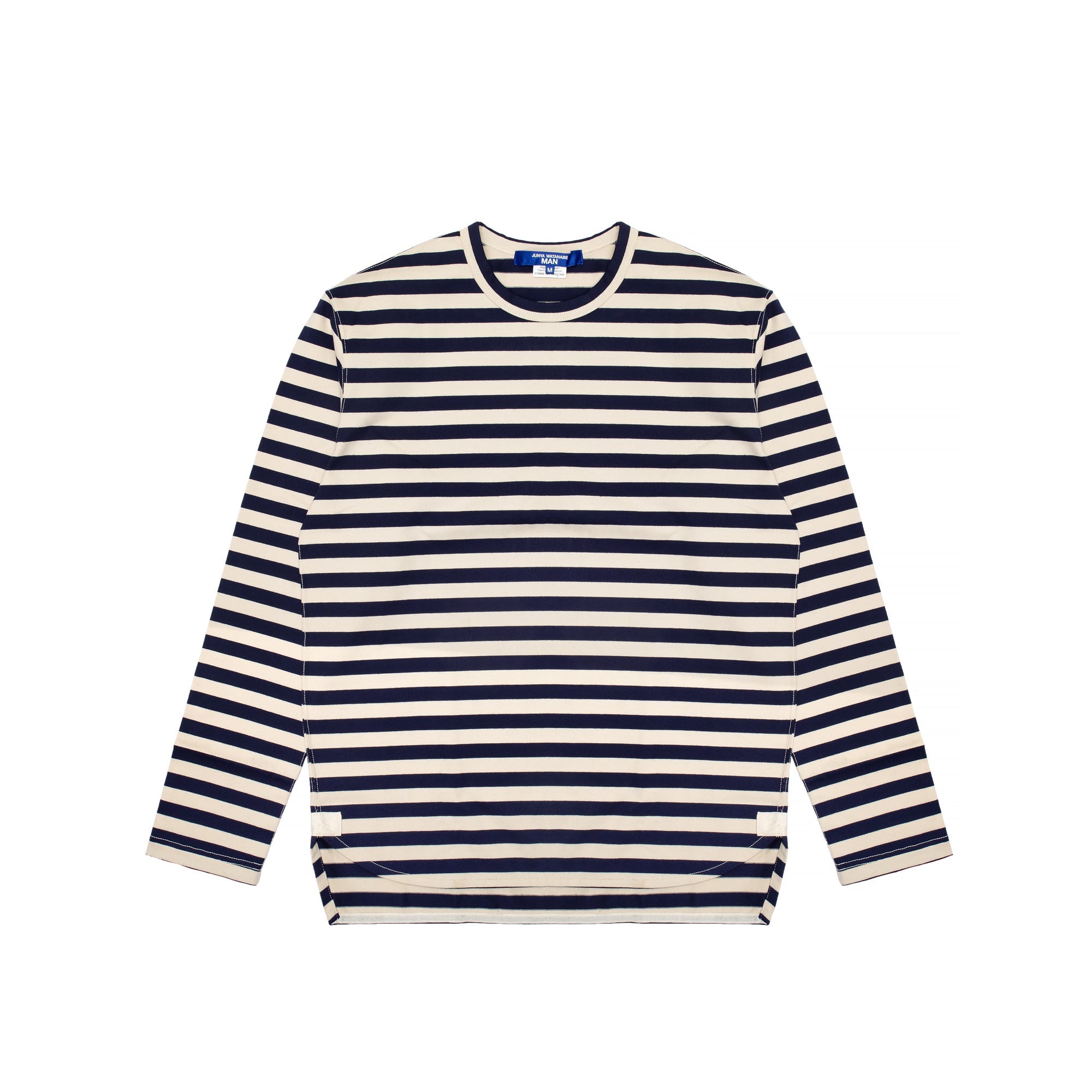 Junya Watanabe MAN Crewneck Striped Tee COMME DES GARCONS – Гарантія оригінальності – боковий вид