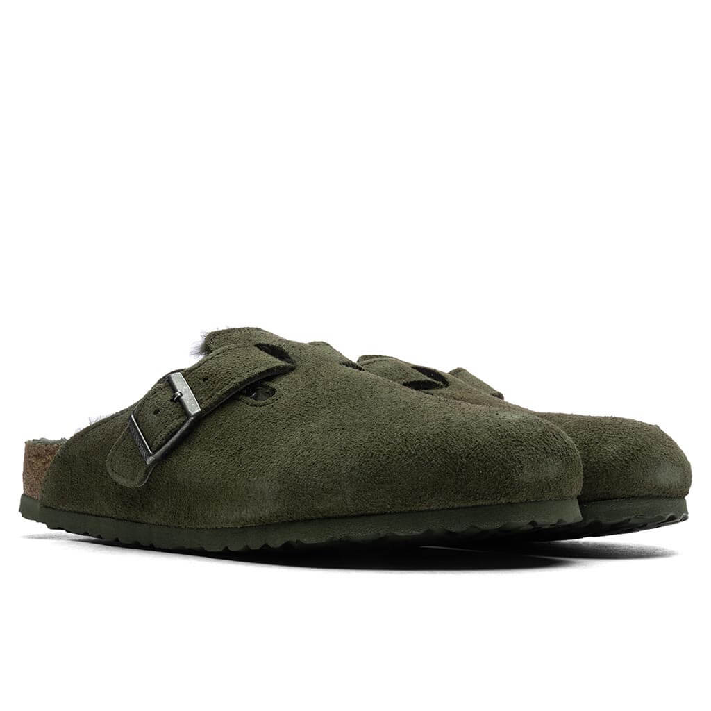 Wide Boston Suede Birkenstock оригінал – Купити в Україні – вид ззаду - BIRKENSTOCK