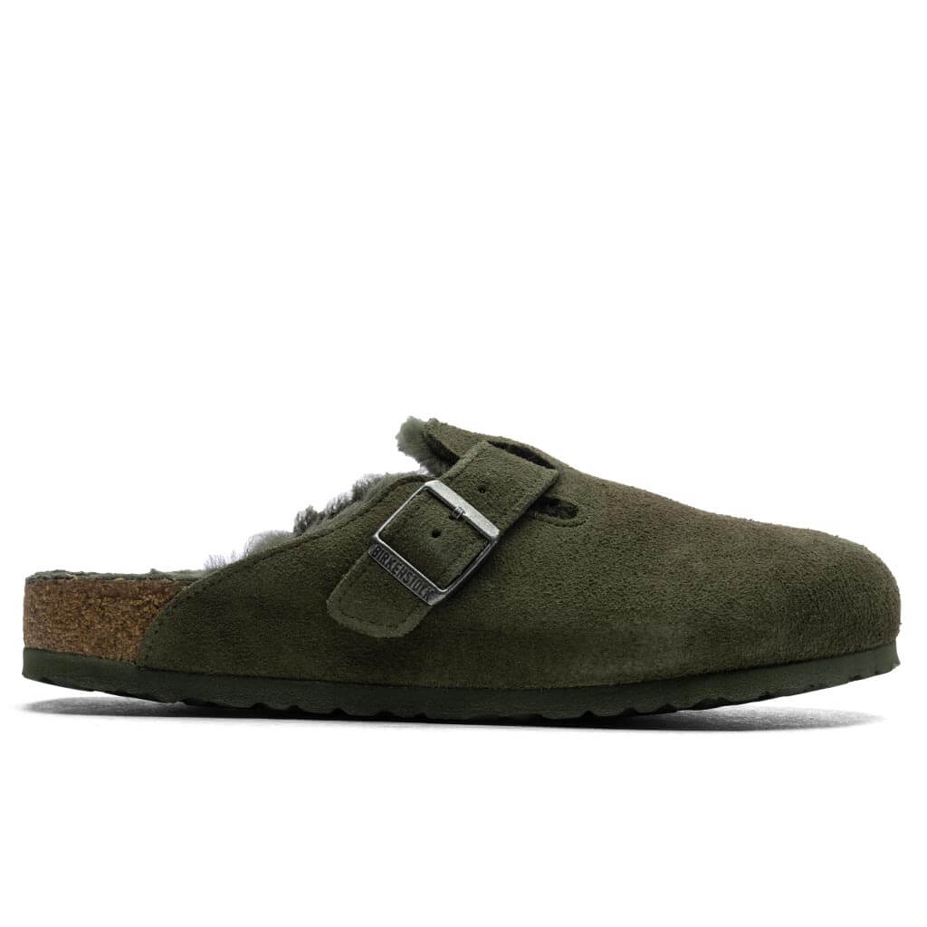 Wide Boston Suede Birkenstock оригінал – Купити в Україні – боковий вид