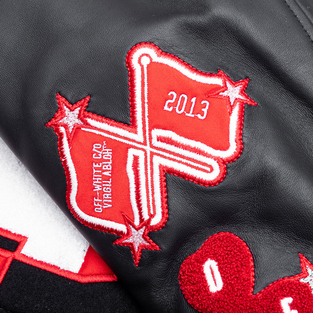 Оригінальна Wiz Dices Lea Wool Varsity Jacket Off-white – вид 6