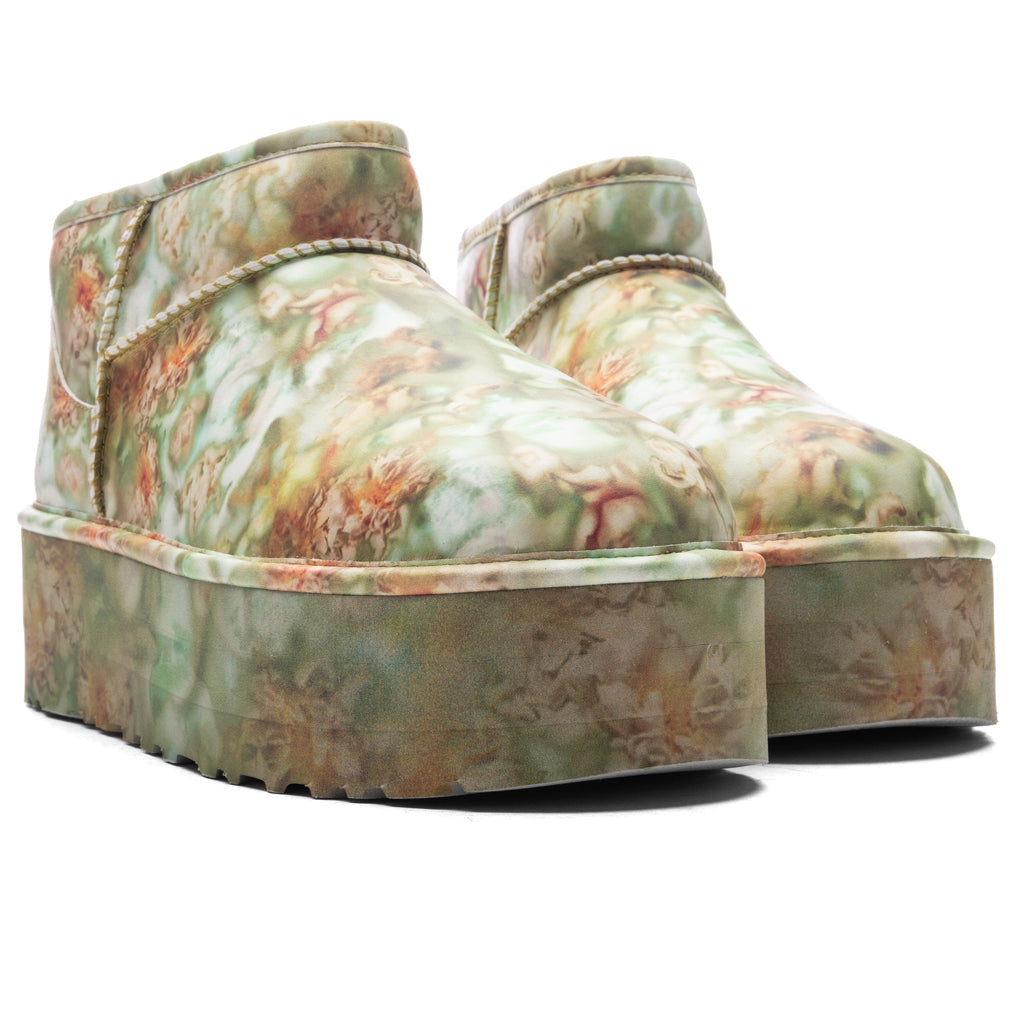 X Collina Strada Classic Ultra Mini Platform Green Floral Ugg оригінал – Купити в Україні – вид ззаду