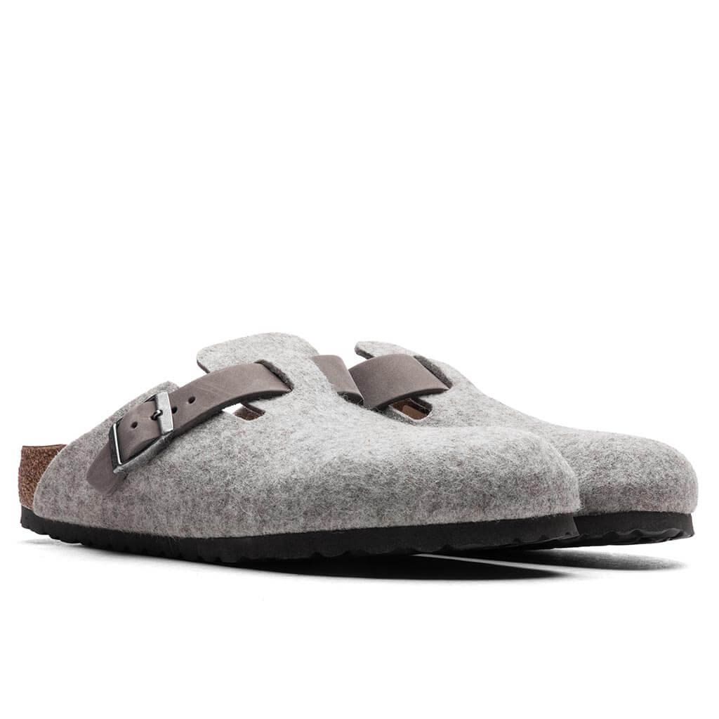 Womens Narrow Boston Leather Birkenstock – Гарантія оригінальності – вид ззаду - BIRKENSTOCK