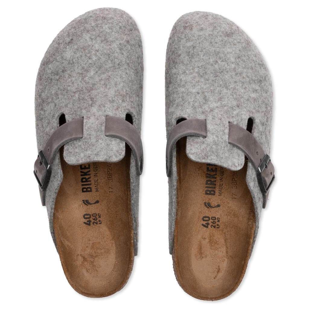 Womens Narrow Boston Leather Birkenstock – Гарантія оригінальності – збільшений вид - BIRKENSTOCK