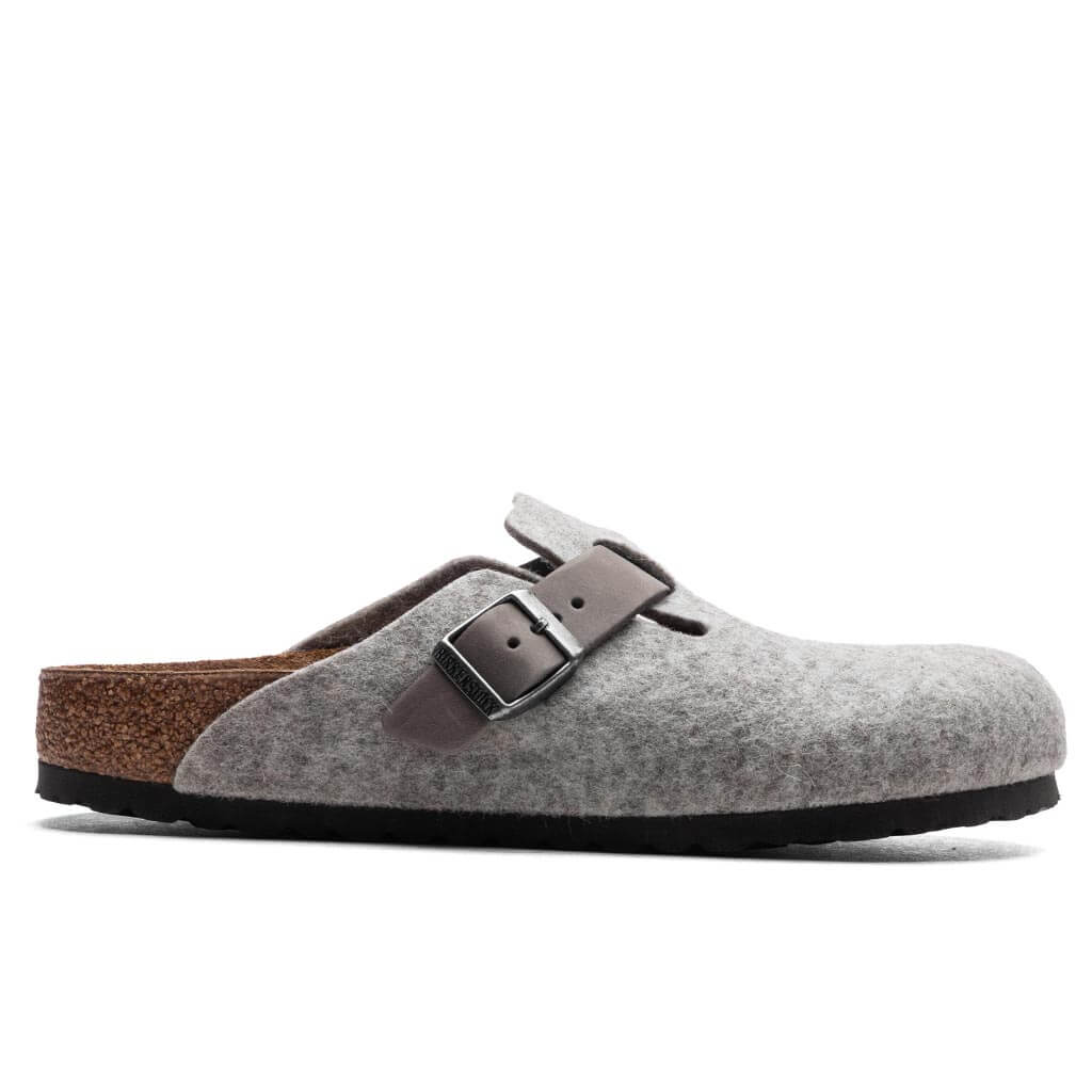 Womens Narrow Boston Leather Birkenstock – Гарантія оригінальності – боковий вид - BIRKENSTOCK