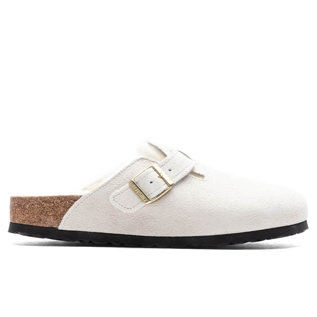 Womens Narrow Boston Shearling Suede Birkenstock – Гарантія оригінальності – боковий вид - BIRKENSTOCK