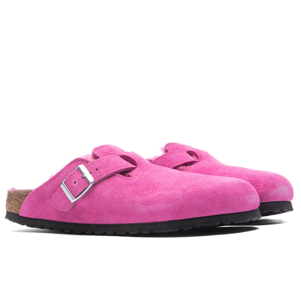 Womens Narrow Boston Shearling Suede Birkenstock – Гарантія оригінальності – детальний вид - BIRKENSTOCK