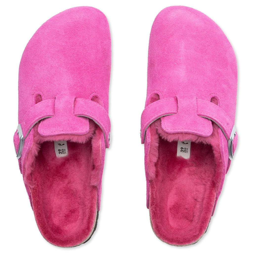 Womens Narrow Boston Shearling Suede Birkenstock – Гарантія оригінальності – вид ззаду - BIRKENSTOCK