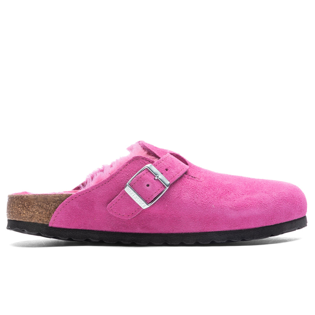 Womens Narrow Boston Shearling Suede Birkenstock – Гарантія оригінальності – боковий вид