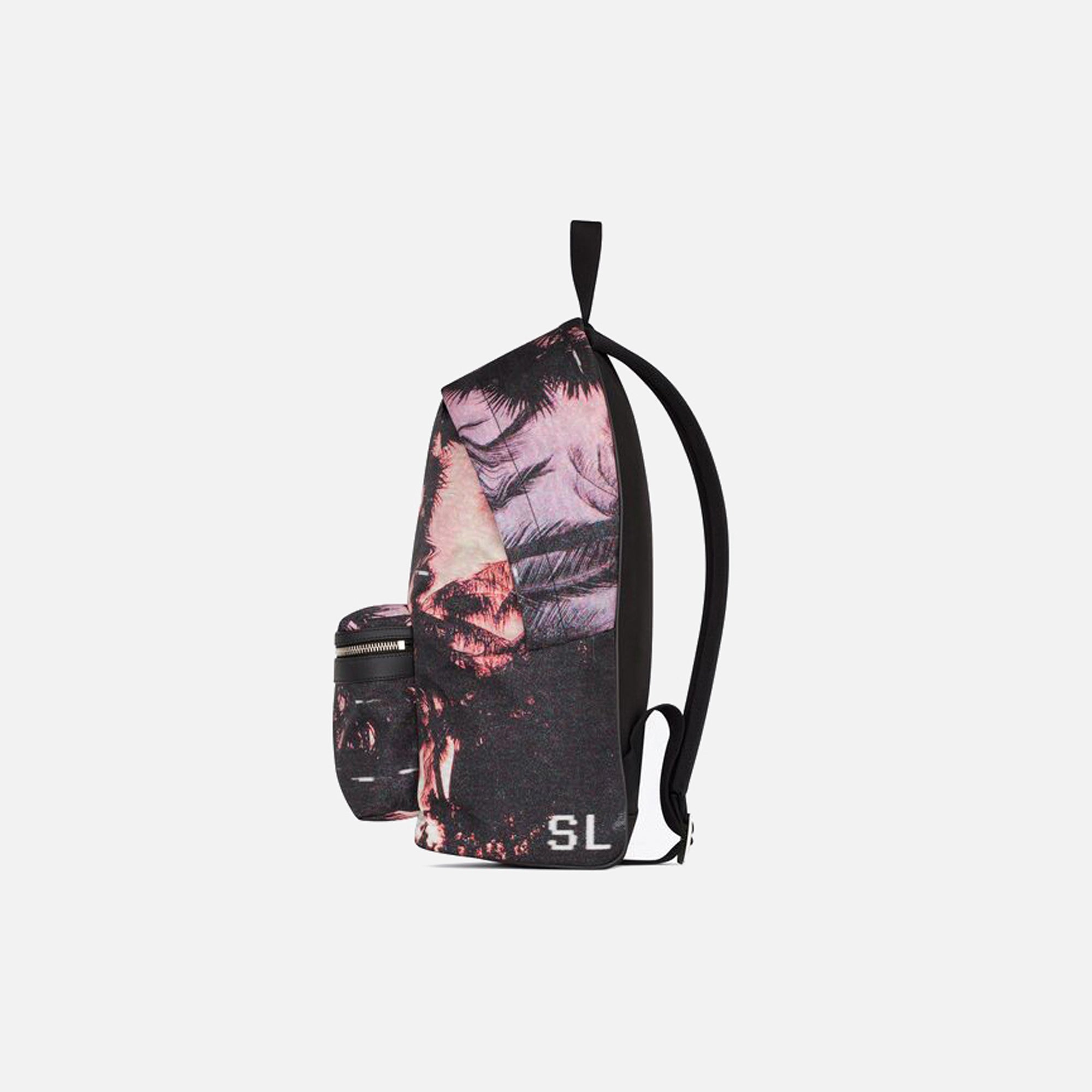 Оригінальна City Backpack Palm Print Pink Saint laurent – детальний вид