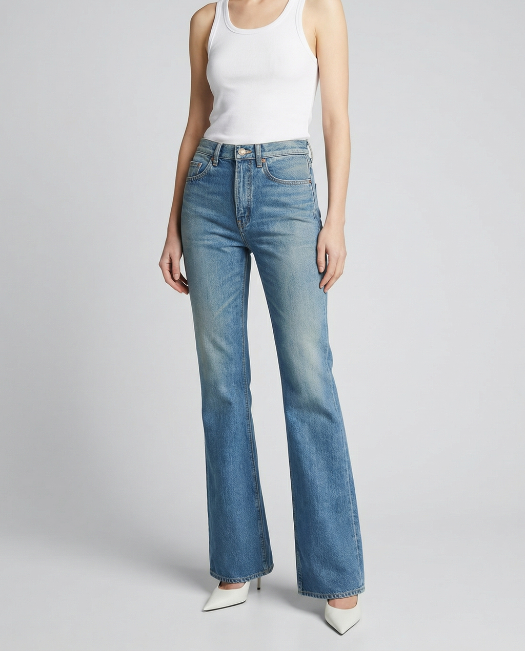 Yves Flared Jeans Saint laurent – Гарантія оригінальності – вид ззаду