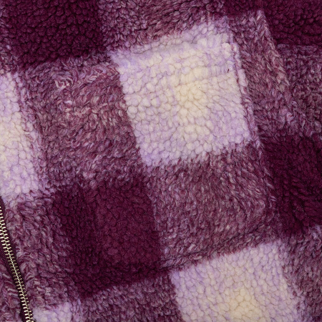 Zip Sherpa Shadow Plaid Stussy – Гарантія оригінальності – детальний вид