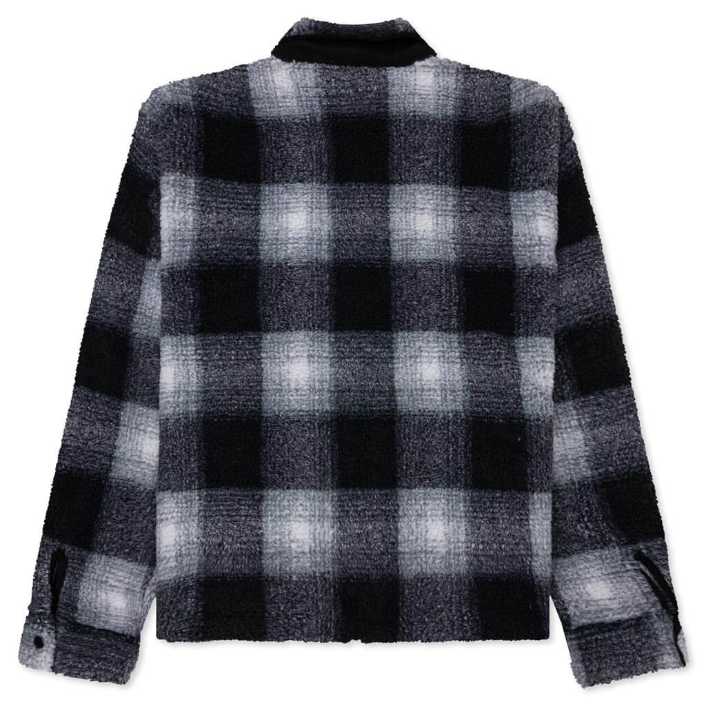 Zip Sherpa Shadow Plaid Stussy – Гарантія оригінальності – вид ззаду
