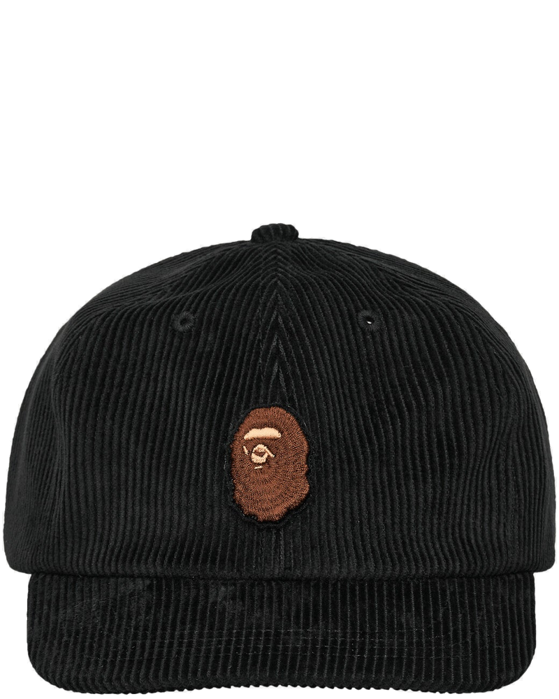 Ape Head Corduroy Cap Black A bathing ape – Гарантія оригінальності