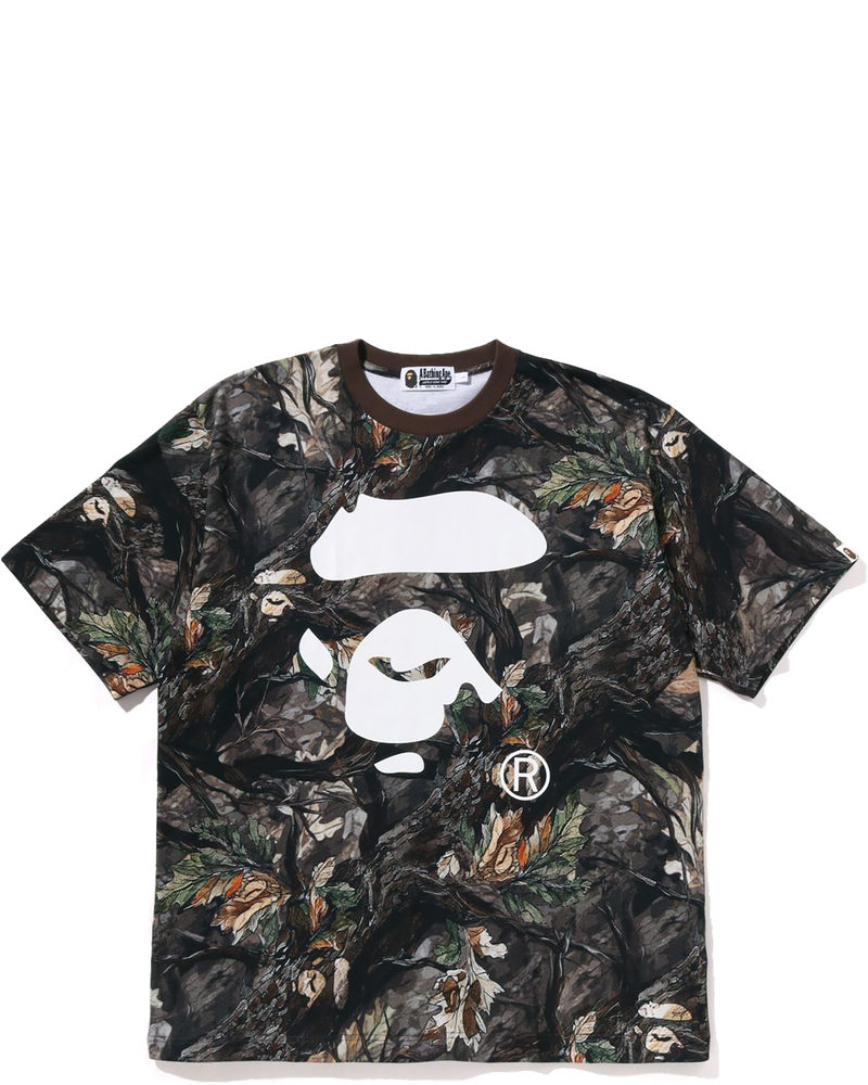 Оригінальна Tree Edge Camo Ape Face Relaxed Fit Tee Mens A bathing ape