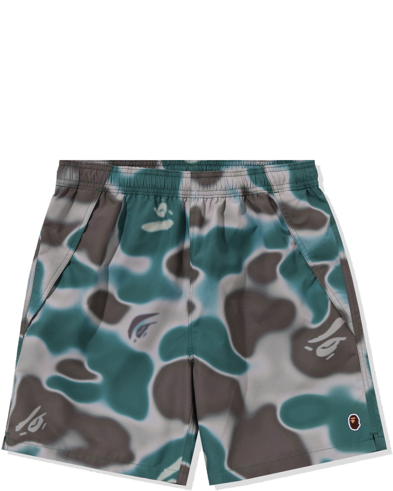 Liquid Camo One Point Beach Shorts Olivedrab A bathing ape – Гарантія оригінальності