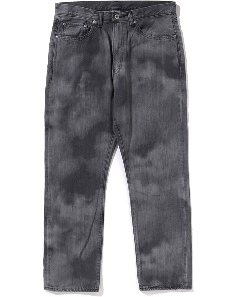 Оригінальна High Tone Bleach Regular Fit Denim Pants Mens A bathing ape
