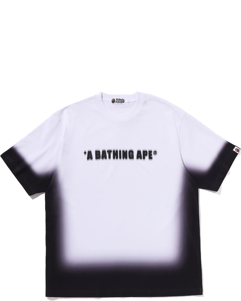 Оригінальна Spray Print Bathing Ape Logo Relaxed Fit Tee Mens A bathing ape