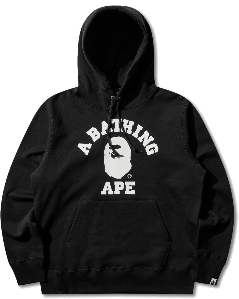 Оригінальна Mens College Pullover Hoodie Black A bathing ape