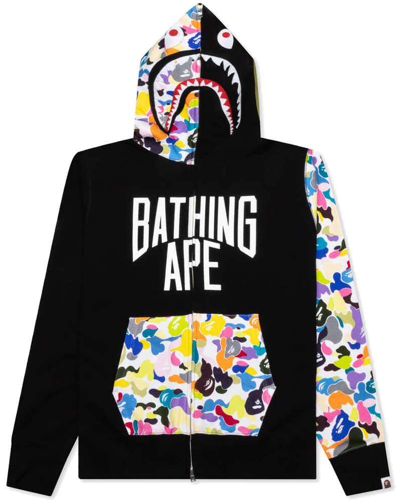 Multi Camo Nyc Logo Shark Full Zip Hoodie M A bathing ape оригінал – Купити в Україні