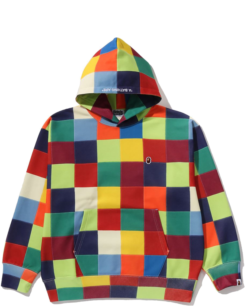 Multi Color Patchwork Pullover Hoodie Mens A bathing ape оригінал – Купити в Україні