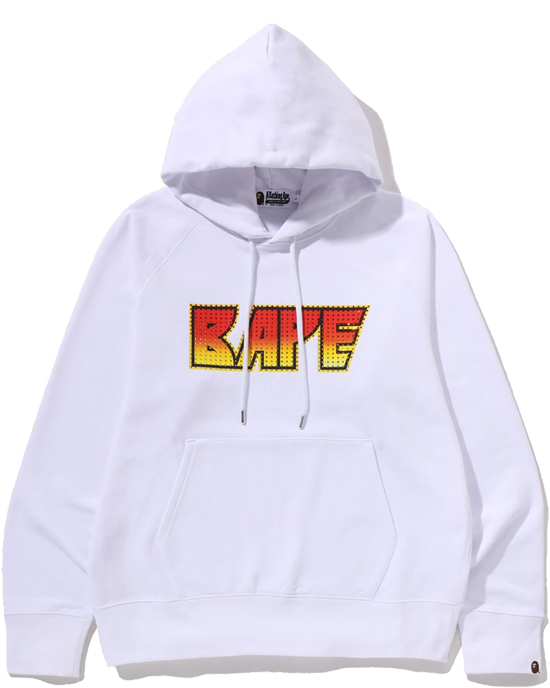 Rhinestone Logo Regular Fit Pullover Hoodie Mens A bathing ape оригінал – Купити в Україні