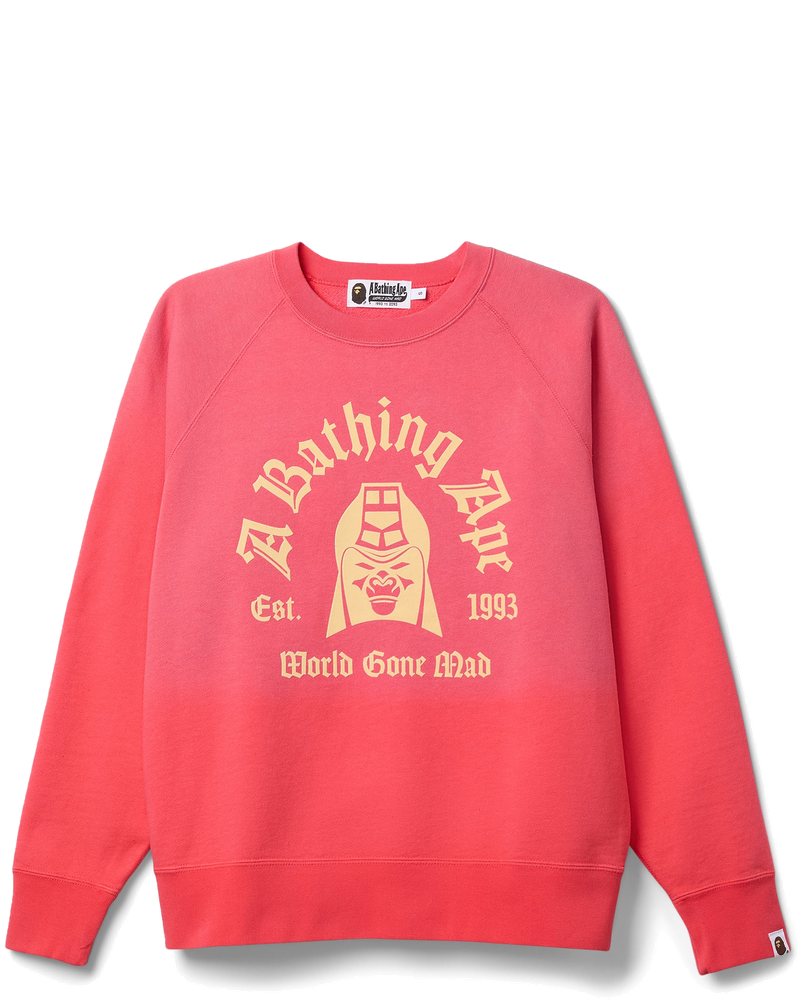 Washed Effect Crewneck Sweatshirt A bathing ape – Гарантія оригінальності