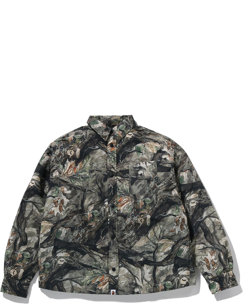 Tree Edge Camo Down Shirt Jacket Mens A bathing ape – Гарантія оригінальності
