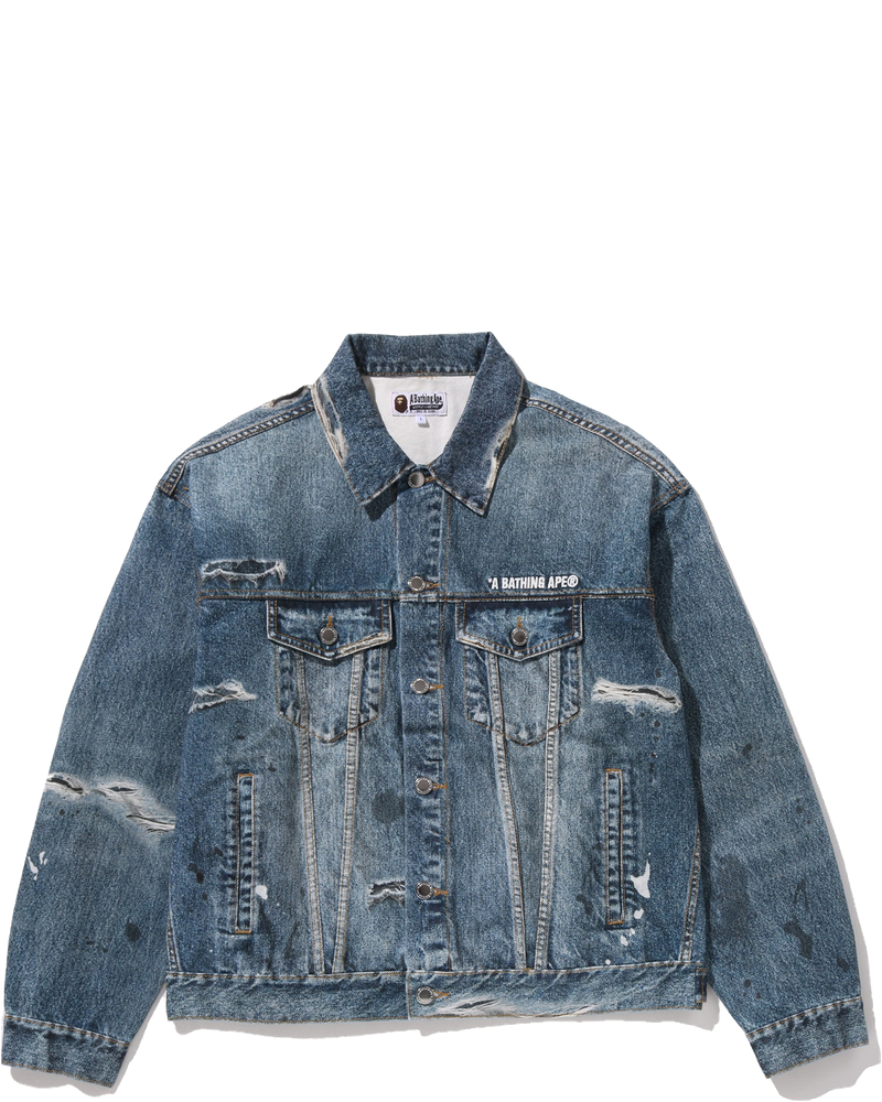 Fake Print Trucker Jacket Mens A bathing ape – Гарантія оригінальності