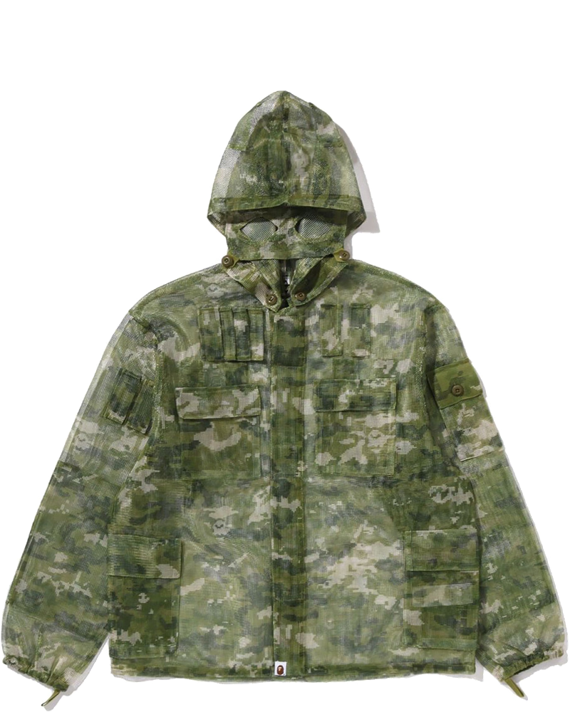 Multi Pixel Camo Mask Hooded Shirt Jacket Mens A bathing ape оригінал – Купити в Україні