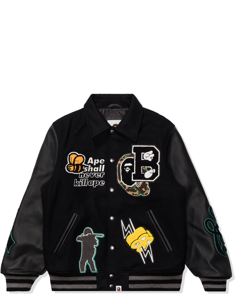 Varsity Jacket Black A bathing ape оригінал – Купити в Україні