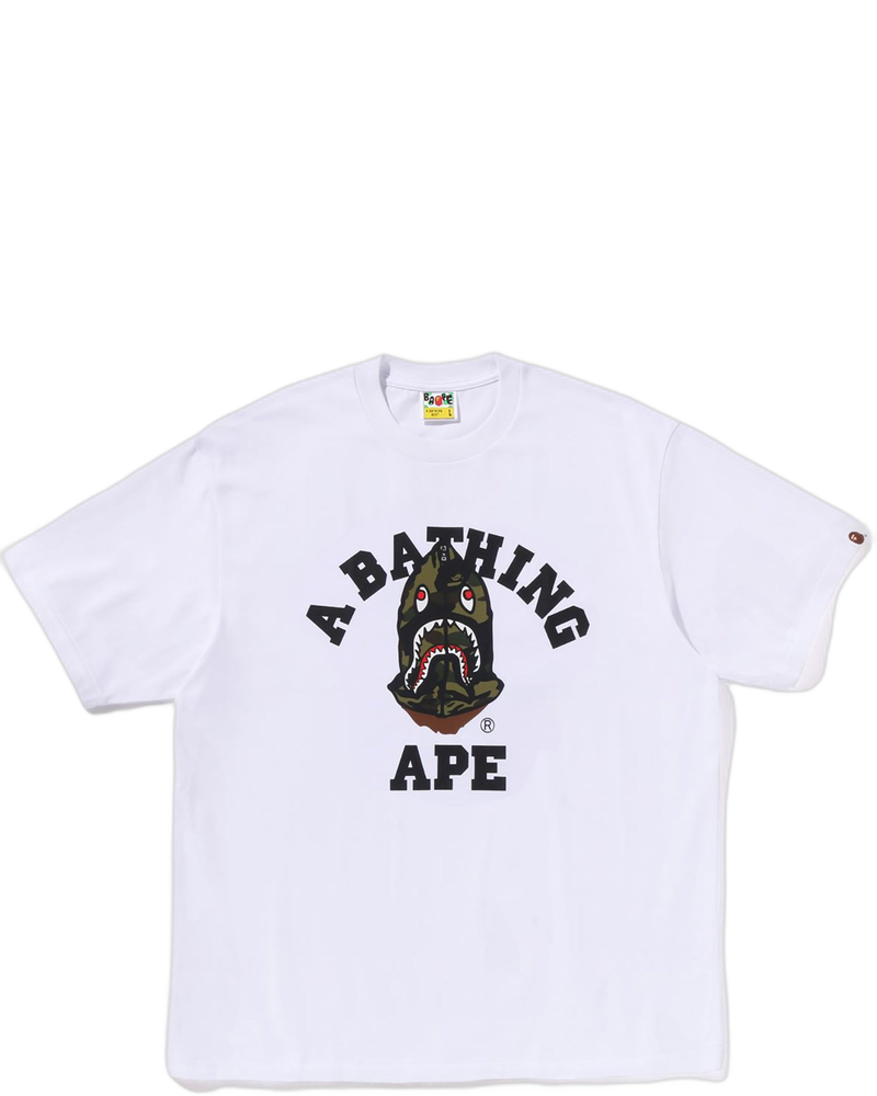 1st Camo Shark Seijin College Relaxed Fit Tee Mens A bathing ape – Гарантія оригінальності