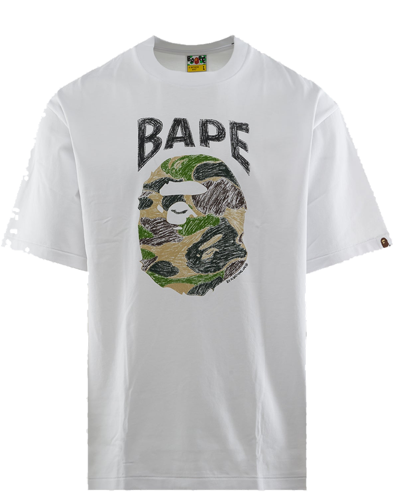 Abc Camo Hand Draw Ape Head Tee A bathing ape – Гарантія оригінальності