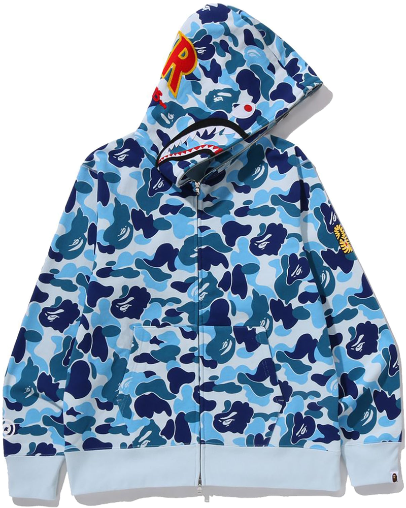 Abc Camo 2nd Shark Full Zip Hoodie Mens A bathing ape – Гарантія оригінальності