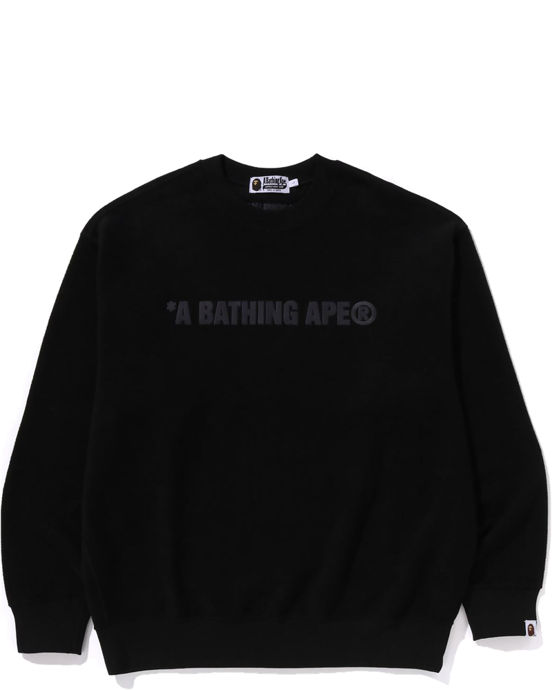 Bathing Ape Logo Relaxed Fit Crewneck Sweatshirt Mens A bathing ape оригінал – Купити в Україні