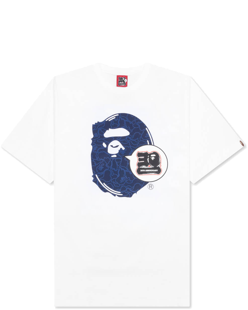 30th Anniversary Ape Head Tee White A bathing ape – Гарантія оригінальності