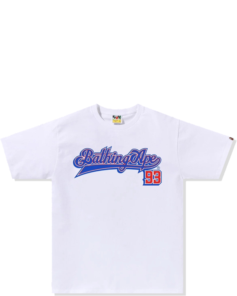 Baseball Logo Tee White A bathing ape оригінал – Купити в Україні